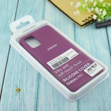 Чехол Silicone case для Samsung A51 2020 фиолетовый (36)