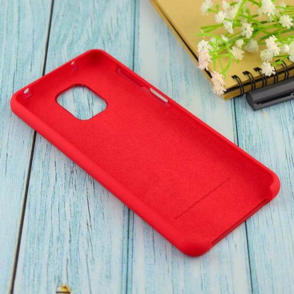 Чехол Silicone case для Xiaomi Redmi Note 9 Pro/note 9S/note 9 Pro Max бордовый (42)